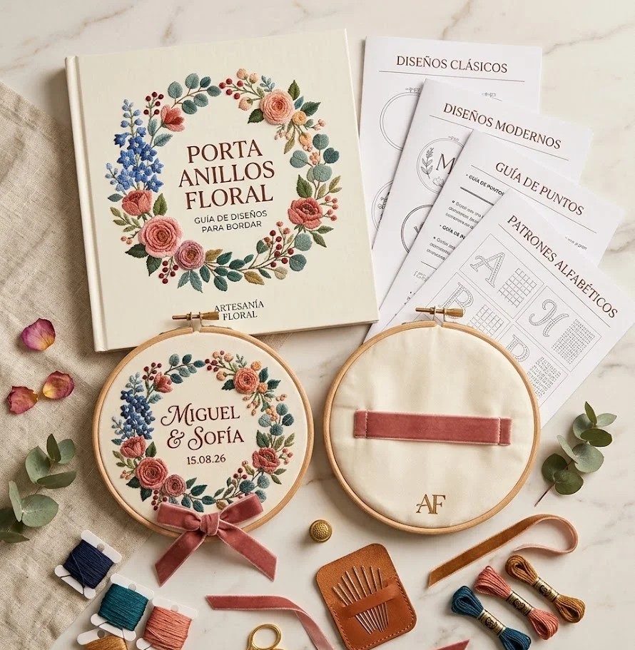 Porta Anillos Floral